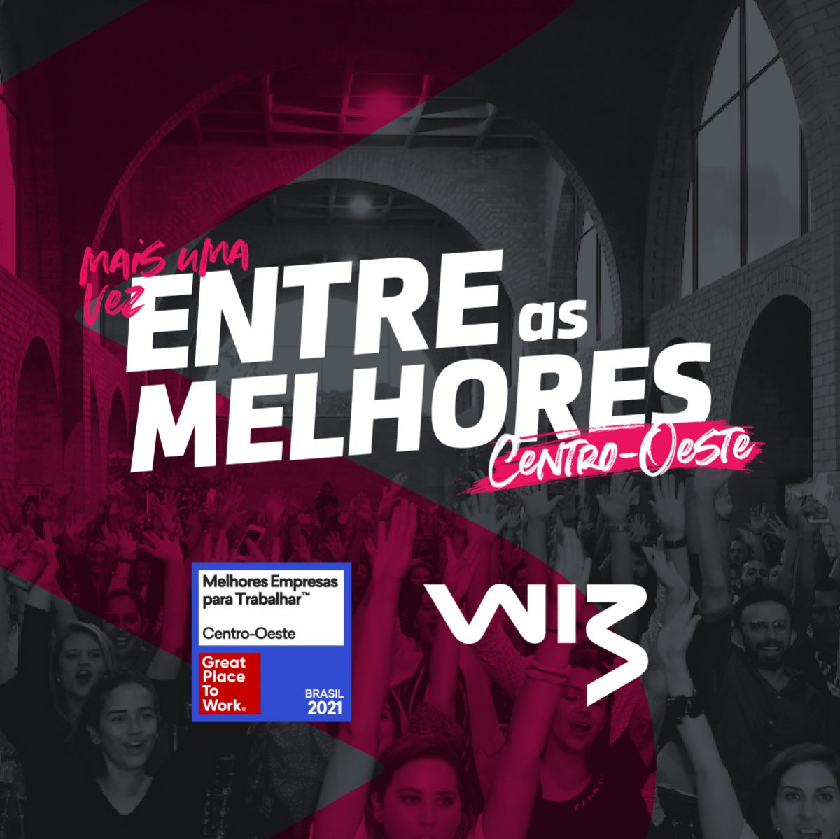 Somos a 2ª melhor empresa para se trabalhar no Centro-Oeste!