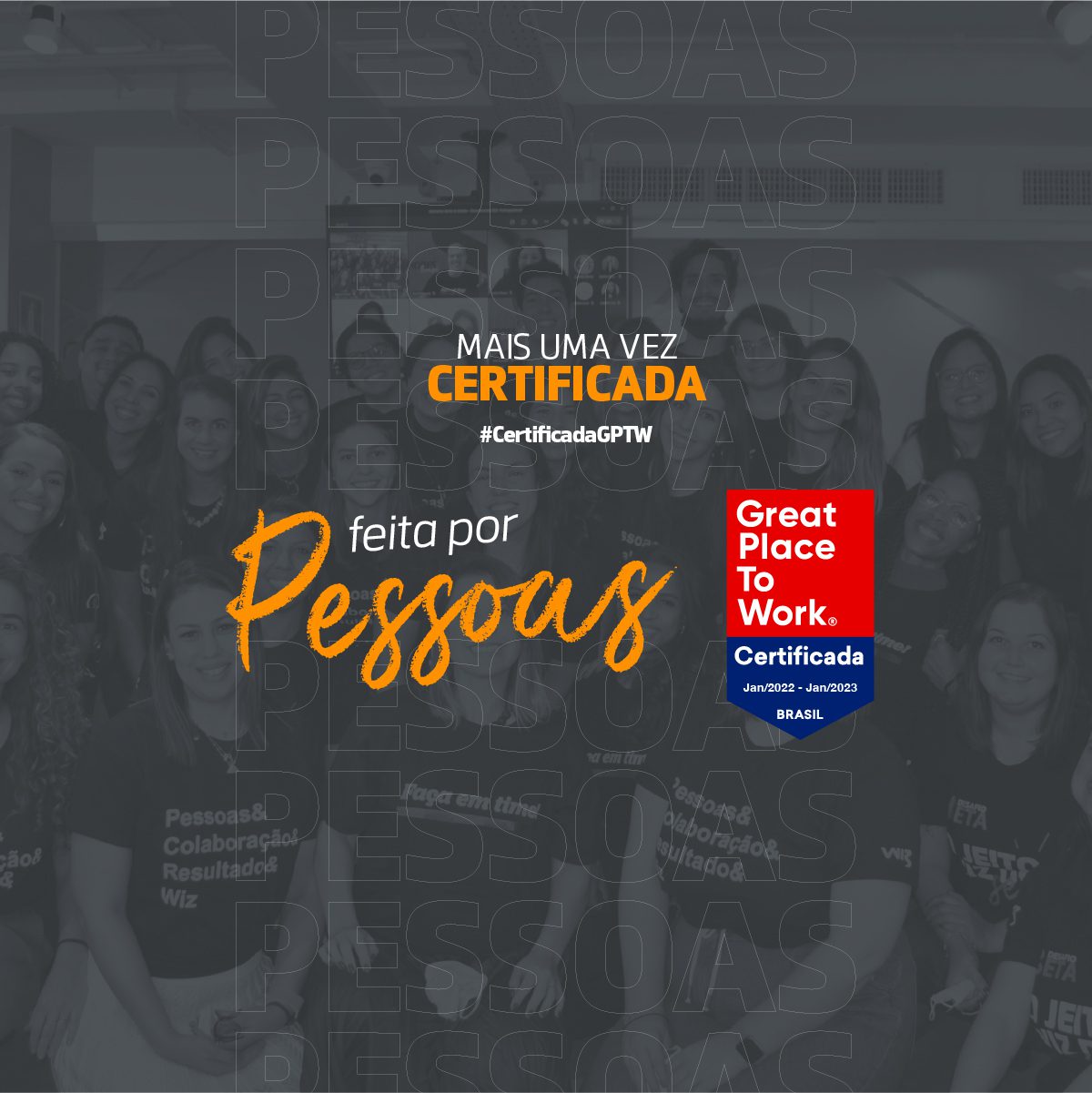 Juntos somos Great Place To Work!